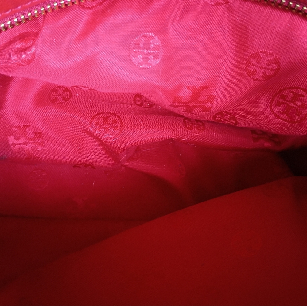 Tory Burch Leather Robinson Triple Zip Dome SatchelSKU 211143.God Conditio - Picture 9 of 10